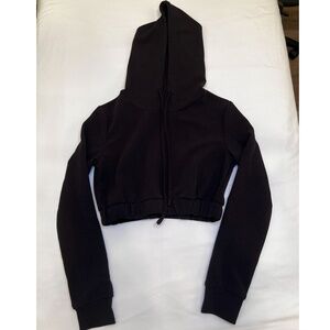 Shein Cropped Black Hoodie